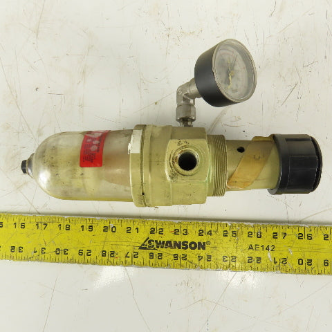 Norgren B12-321-A3LA Pneumatic Air Filter Regulator W/ Gauge 3/8" NPT 150 PSIG