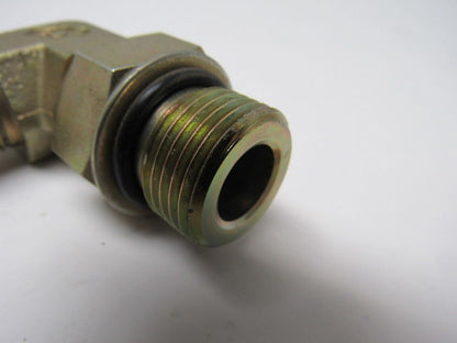Hydraulic Fitting 90° Elbow, 3/8 ORFS x 1 ORB Male -16 Straight Thread Lot of 3