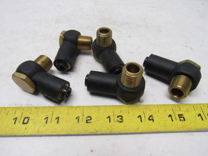 3018 56 18 90° Single Banjo Fitting Tube 1/4" Pipe 3/8" Lot of 5
