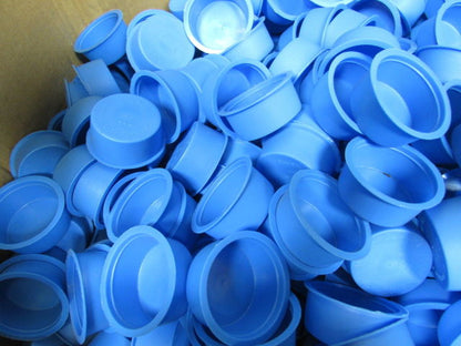 Alliance/Essentra Blue PE Socket-Weld Fitting Plug 1/2" Base OD. Lot of 1550