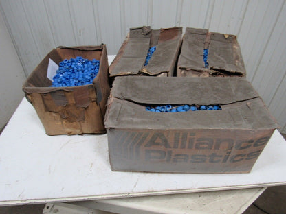Alliance/Essentra Socket Weld Fitting Pipe Plug 11/16" OD. Blue PE Lot of 20,000