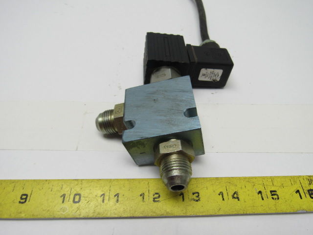 Command Corp EMDV-08-C8 2 Pos. Solenoid Valve NC Pilot OP. Poppet 115V With Plug