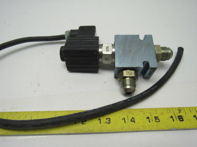 Command Corp EMDV-08-C8 2 Pos. Solenoid Valve NC Pilot OP. Poppet 115V With Plug