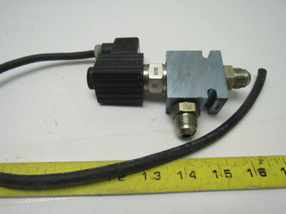 Command Corp EMDV-08-C8 2 Pos. Solenoid Valve NC Pilot OP. Poppet 115V With Plug