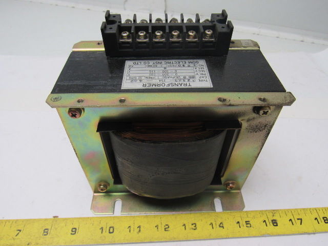 Gomi Electric E2565-254-409 Transformer 200/220P 100/110V Sec 1Ph. 2 KV