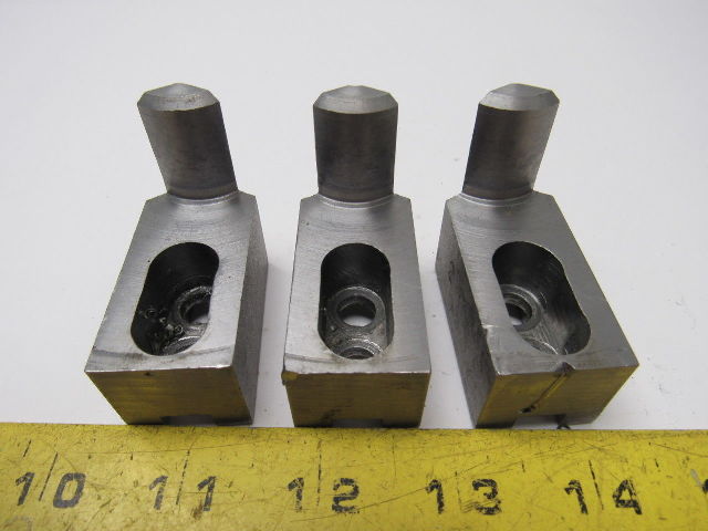Dillon KW4-2H Custom Serrated Lathe Chuck Soft Jaws 0.985" ID Radius Set of 3
