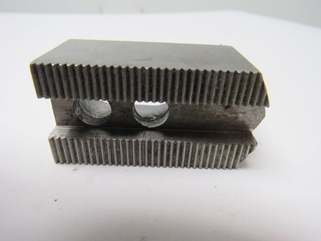 Dillon KW4-2H Custom Serrated Lathe Chuck Soft Jaws 0.985" ID Radius Set of 3