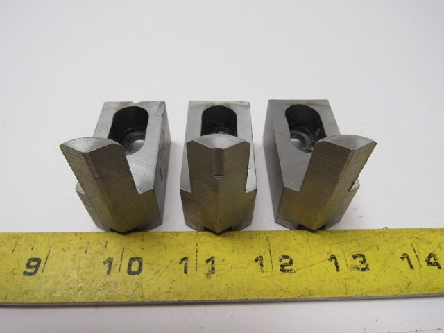 Dillon KW4-2H Custom Serrated Lathe Chuck Soft Jaws 0.985" ID Radius Set of 3