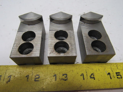 Dillon KW4 Custom Serrated Lathe Chuck Soft Jaws 1.250" ID Radius Set of 3