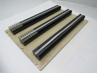 KG15, KG30 Terminal Blocks Plate Mounted 120 Contacts 17"X11" Plate 15 & 30 Amp