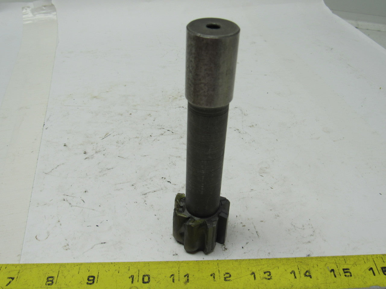 1.5" 8 Flute Coolant Fed End Mill 1" Shank 1.5" Shoulder 6" OAL Sharp!