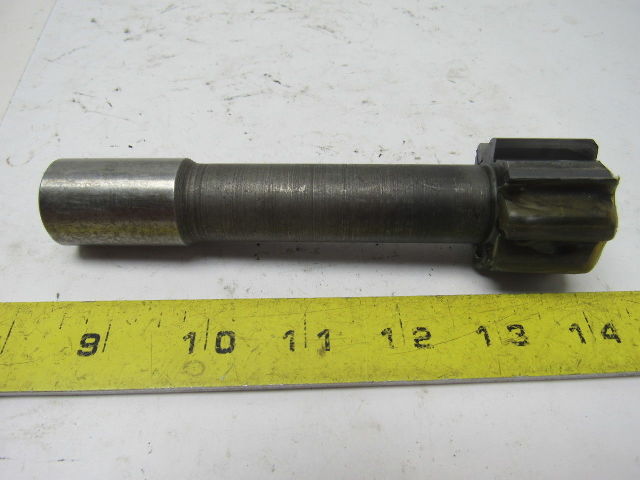 1.5" 8 Flute Coolant Fed End Mill 1" Shank 1.5" Shoulder 6" OAL Sharp!