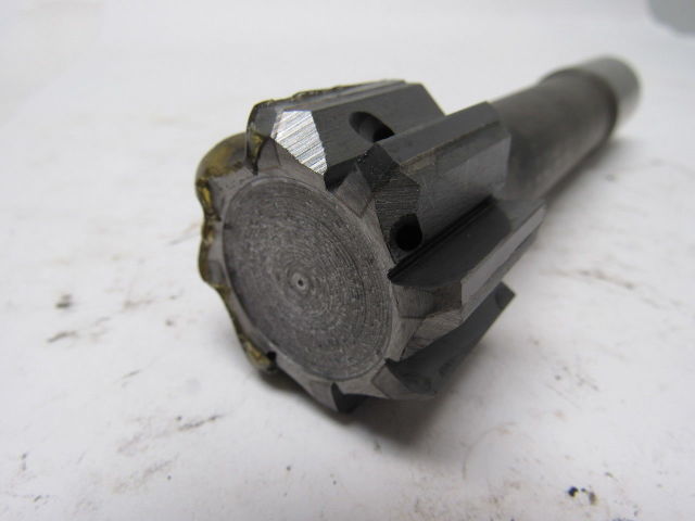 1.5" 8 Flute Coolant Fed End Mill 1" Shank 1.5" Shoulder 6" OAL Sharp!