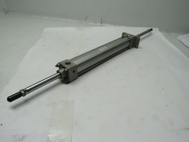 SMC NCA1WF150-1000 1-1/2" Bore 10" Stroke Double Ended Push Pull Air Cylinder