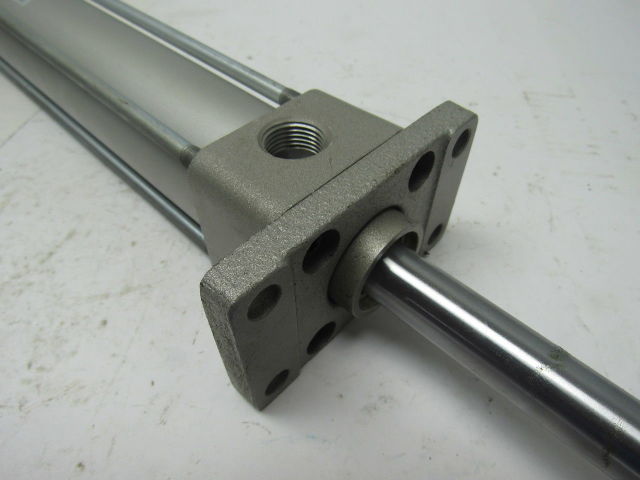 SMC NCA1WF150-1000 1-1/2" Bore 10" Stroke Double Ended Push Pull Air Cylinder