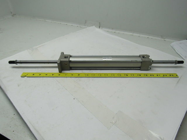 SMC NCA1WF150-1000 1-1/2" Bore 10" Stroke Double Ended Push Pull Air Cylinder