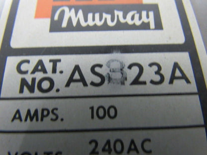 Murray AS323A 100A 2 Pole Fusible Safety Switch 240V/15hp   250VDC/20hp