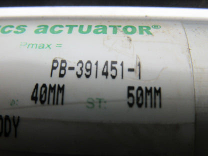 Numatics PB-391451-1 Pneumatic Tie Rod Air Cylinder 40mm Bore 50mm Stroke