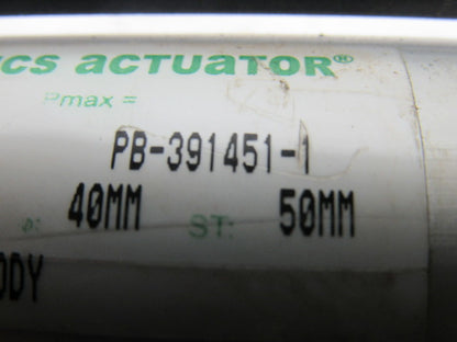 Numatics PB-391451-1 Pneumatic Tie Rod Air Cylinder 40mm Bore 50mm Stroke