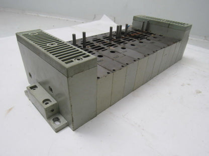 Numatics Ser. 239 Double Z Board 9 Port Pneumatic Air Manifold Assembly W/Caps