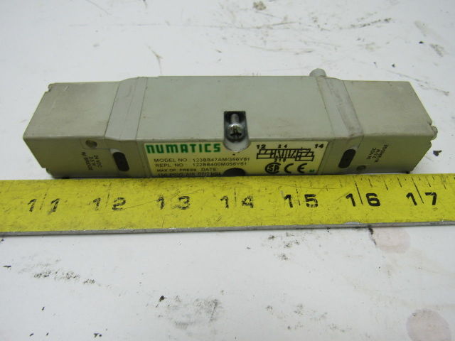 Numatics 123BB47AMG56Y61 24VDC Solenoid Valve 150 PSIG