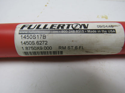 Fullerton .6272" Carbide Reamer W/Steel Shaft Series 1450  9" OAL 6 flutes
