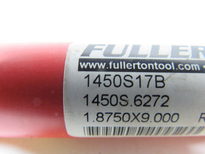 Fullerton .6272" Carbide Reamer W/Steel Shaft Series 1450  9" OAL 6 flutes