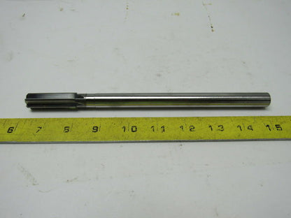 Fullerton .6272" Carbide Reamer W/Steel Shaft Series 1450  9" OAL 6 flutes