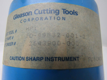 Gleason ID-49832-001-1-00 Gear Hob Cutter 5" OAL  25° NPA LA.9°52' FL.50.3517