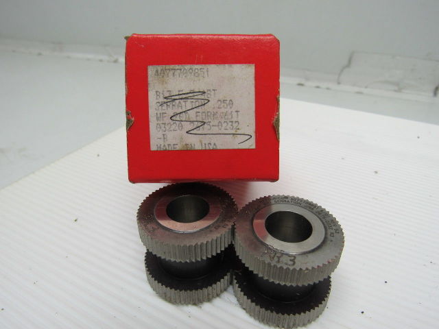 Reed B13 E-5 48T .095 Serration Knurl Rolling Dies 1 Set of 2