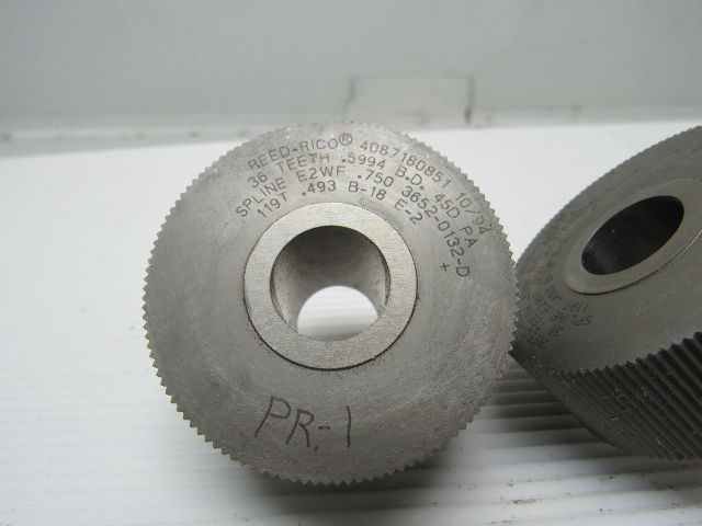 Reed B18 E-2 36T .5994BD Serration Knurl Rolling Dies 1 Set of 2