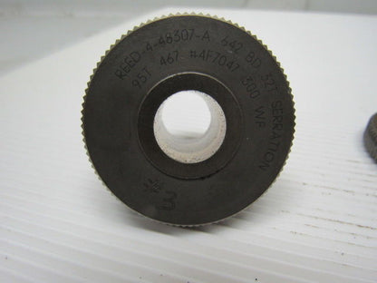 Reed 4-48307A .642 BD 32T Serration Knurl Rolling Dies 1 Set of 3