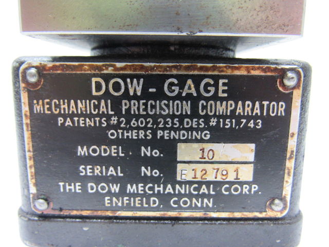 Dow-Gage 10 Dial Manual Precision Parts Comparator Quality Control .01mm