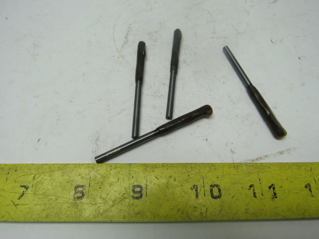 Hannibal Type 322 3.714mm Solid Carbide Head Spiral Left 4F Reamer Lot of 4