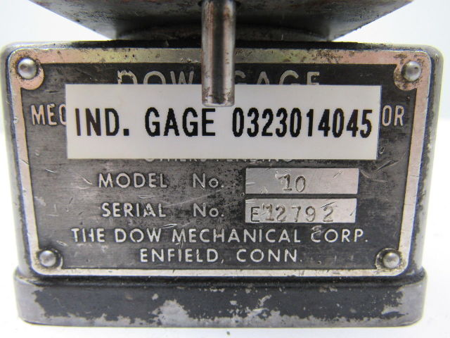 Dow Gage Model 10 Dial Manual Precision Parts Comparator Gauge .005mm Increment