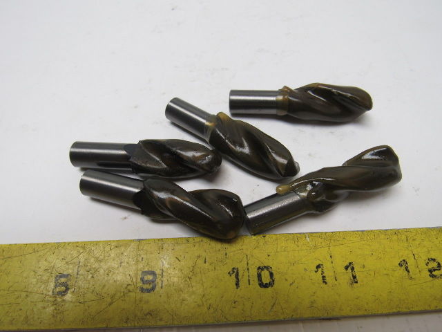 31/64" Stubby length Drill Bit 2.10 OAL 2 Flute 118° Lot of 5