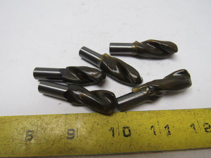 31/64" Stubby length Drill Bit 2.10 OAL 2 Flute 118° Lot of 5