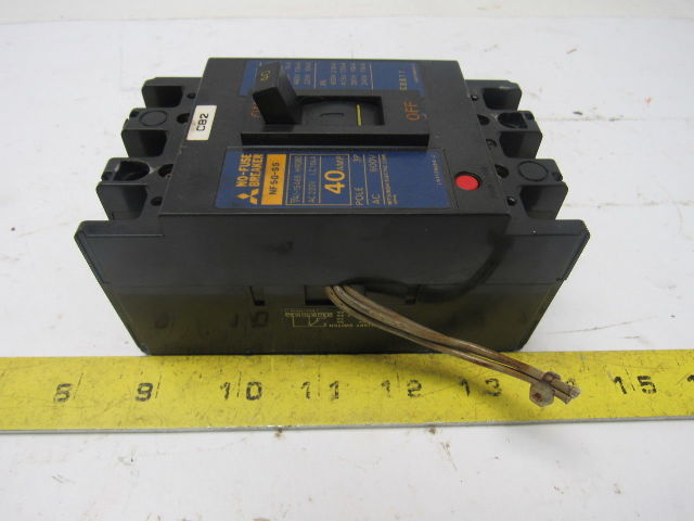 Mitsubishi Electric NF50-SS 40A No Fuse Breaker 600V 3 pole