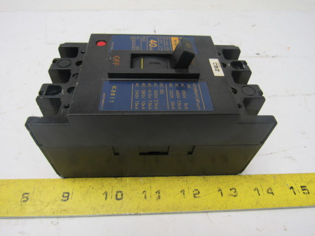 Mitsubishi Electric NF50-SS 40A No Fuse Breaker 600V 3 pole