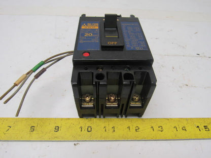 Mitsubishi Electric NF30-SS 20A No Fuse Breaker 3 Pole 600V