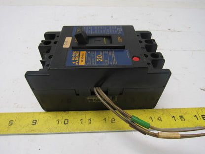 Mitsubishi Electric NF30-SS 20A No Fuse Breaker 3 Pole 600V