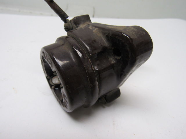 Geco Vintage Porcelain Single Bulb Fused Socket 125V 75W Steam Punk