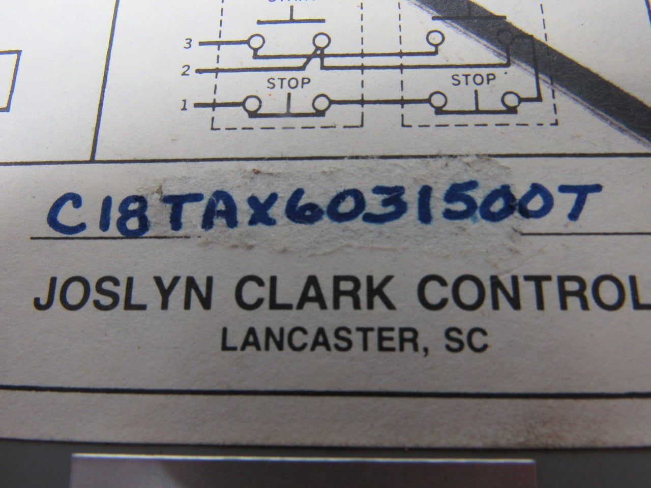 Joslyn Clark C18TAX6031500T Fusible Disconnect Switch Enclosure