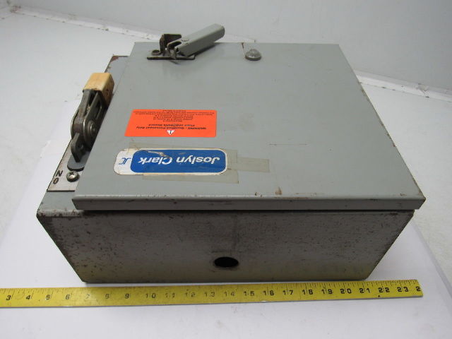 Joslyn Clark C18TAX6031500T Fusible Disconnect Switch Enclosure