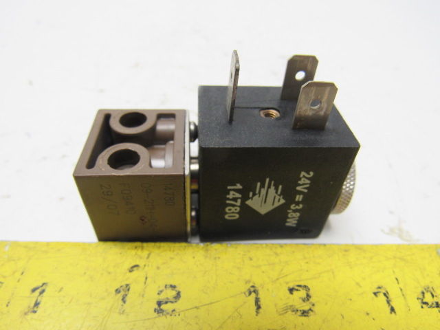 Fluid Automation 09-211H-04-H5 Solenoid Valve 24VDC 3.8W