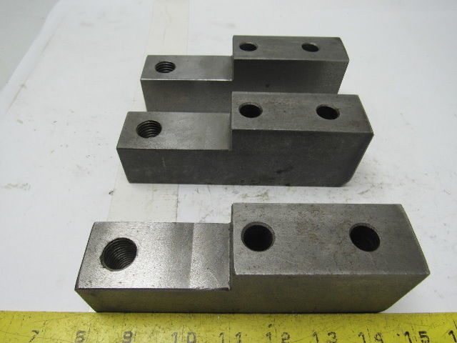 Lathe Chuck Jaw Set 6.5" Long X 1.5" Wide X 2.250" Tall Lot of 3