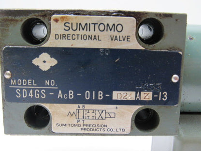 Sumitomo SD4GS-AcB-OIB-D24-AZ-13 Directional Control Valve Okuma LC20-2SC