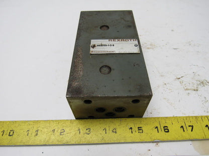 Rex Rexnord AG22723-1-2-3 Hydraulic Manifold Block