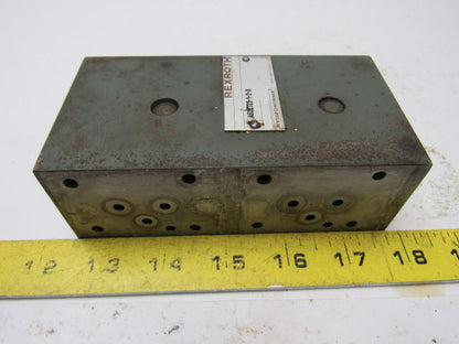 Rex Rexnord AG22723-1-2-3 Hydraulic Manifold Block