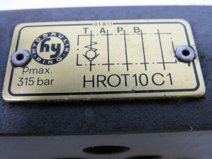 Hydraulic Ring HROT10C1 Modular Manifold Block Sub Plate